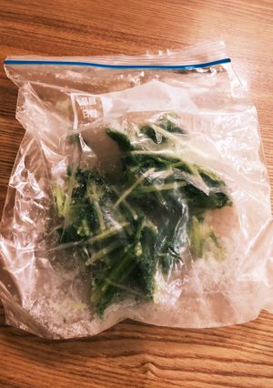 冷凍野菜 冷凍保存 茹でた 水菜-レシピのメイン写真