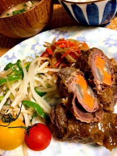 根菜肉巻き〜すき焼き風〜-レシピのメイン写真