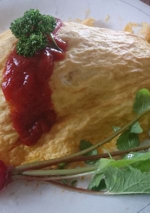 絶対に失敗しないオムライスの卵の包み方-レシピのメイン写真