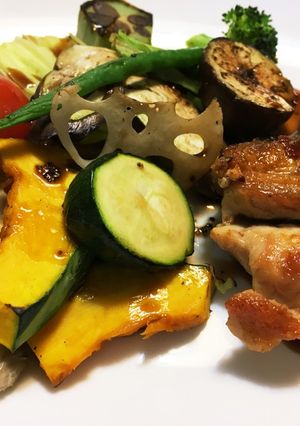 野菜が美味しい!バルサミコ酢のチキン野菜-レシピのメイン写真