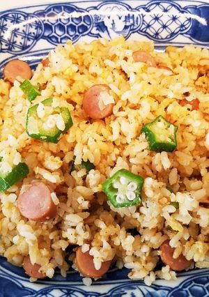 オクラのアゴだしチャーハン-レシピのメイン写真
