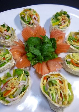 油揚げ包み　いろいろ野菜のサラダ-レシピのメイン写真