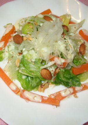 アーモンドソースの春野菜サラダ-レシピのメイン写真