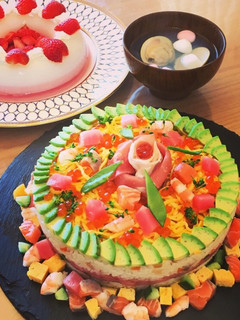 雛祭り♡子供喜ぶ可愛いちらし寿司ケーキ-レシピのメイン写真