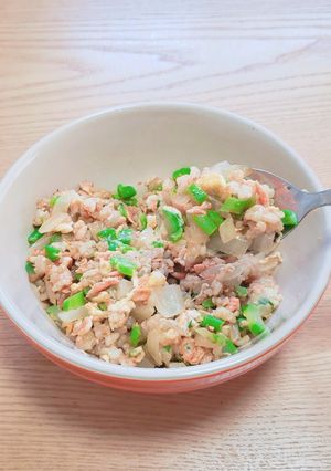 鮭と菜の花のチャーハン-レシピのメイン写真