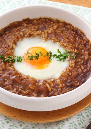 見た目もかわいい！卵のっけカレー-レシピのメイン写真