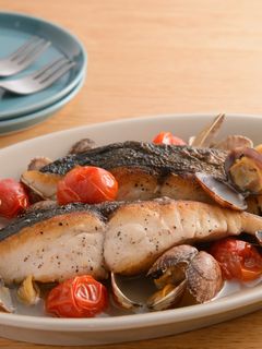白身魚とあさりのアクアパッツア-レシピのメイン写真