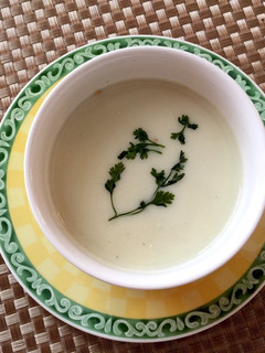 ラーメンスープ でクレソン冷製ポタージュ-レシピのメイン写真