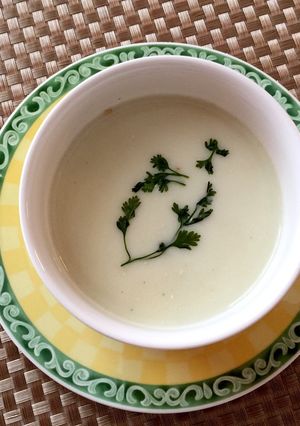 ラーメンスープ でクレソン冷製ポタージュ-レシピのメイン写真