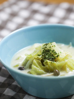 キャベツのぽかぽか豆乳スープ-レシピのメイン写真