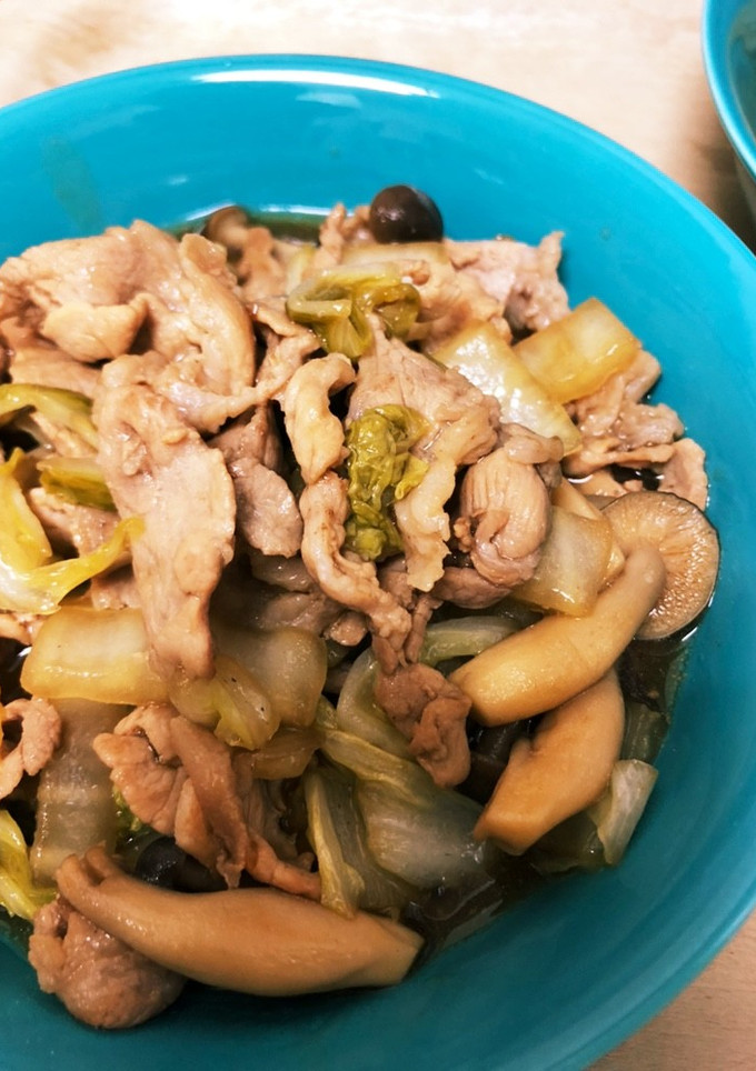 簡単すぎる！豚こま白菜ぽん酢炒め-レシピのメイン写真