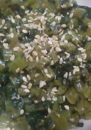 大根葉のゴマ油炒め-レシピのメイン写真