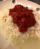 さっぽろ一番塩らーめんでトマト麺パスタ風