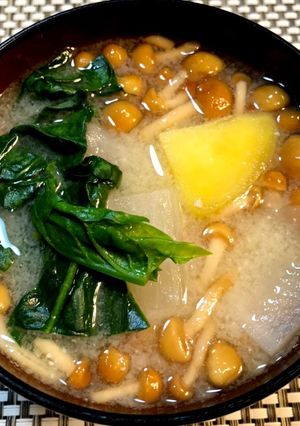 大根となめたけのお味噌汁-レシピのメイン写真