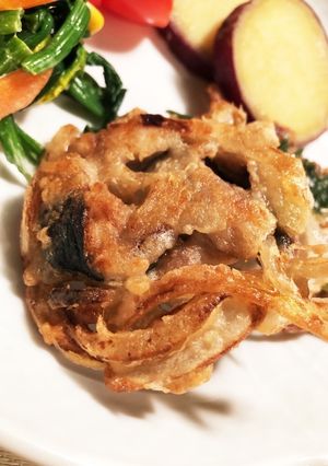 青魚をおいしく！ごぼうとイワシのかき揚げ-レシピのメイン写真