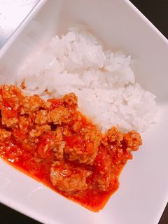 簡単!市販のルー不使用ひき肉トマトカレー-レシピのメイン写真