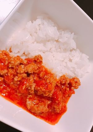 簡単！市販のルー不使用ひき肉トマトカレー-レシピのメイン写真