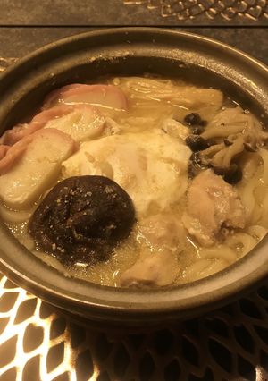 味噌鍋焼きうどん-レシピのメイン写真