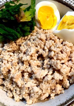 鶏そぼろ丼-レシピのメイン写真