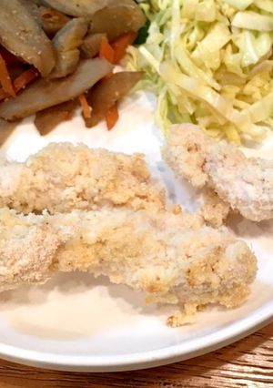 トースターで☆おからパウダー衣ささみカツ-レシピのメイン写真