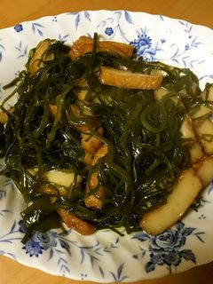 切り昆布とさつま揚げの炒め煮-レシピのメイン写真
