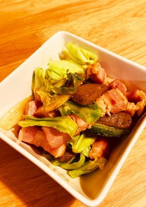 こんにゃくとキャベツの和風ペペロン-レシピのメイン写真
