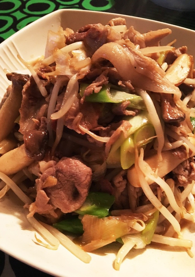 豚肉もやしとエリンギ 長ネギの中華炒め-レシピのメイン写真