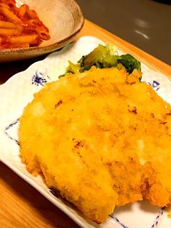 鶏ムネ肉1枚でチキンカツ-レシピのメイン写真
