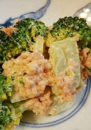 彩りもう一品☆ブロッコリーの鮭マヨ和え-レシピのメイン写真