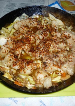 牛テッチャンのきのこ大好き野菜MIX炒め-レシピのメイン写真