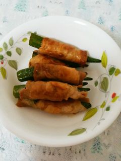簡単!オクラの豚肉巻き-レシピのメイン写真