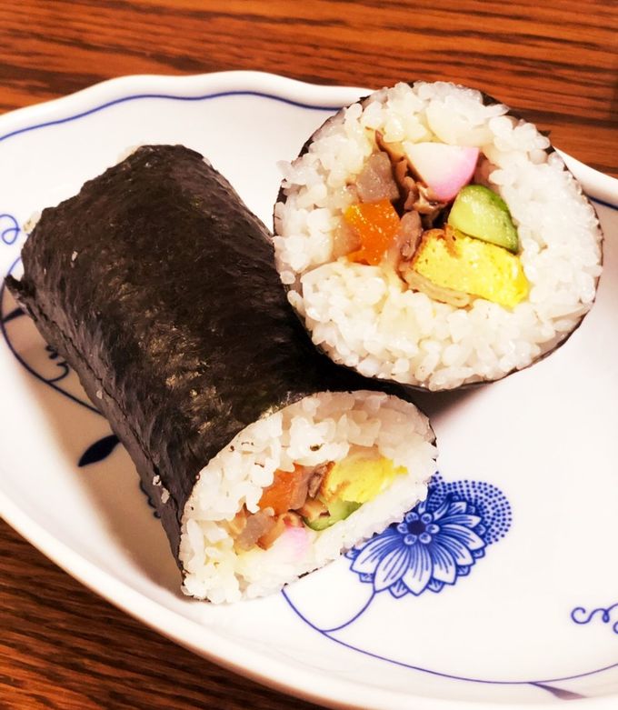 糖質を気にした！恵方巻き ＊ 田舎巻き風-レシピのメイン写真
