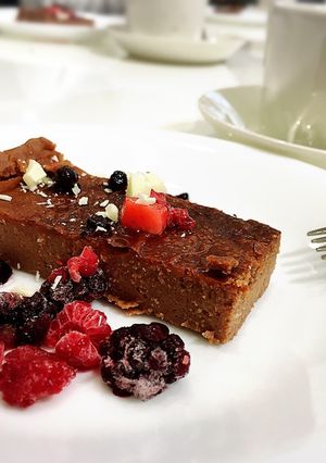 バレンタインにチョコレートのチーズケーキ-レシピのメイン写真