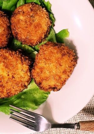 免疫アップ！鶏胸肉、舞茸人参のミンチカツ-レシピのメイン写真