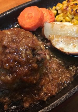 魚焼きグリル直焼き牛肉100％ハンバーグ-レシピのメイン写真