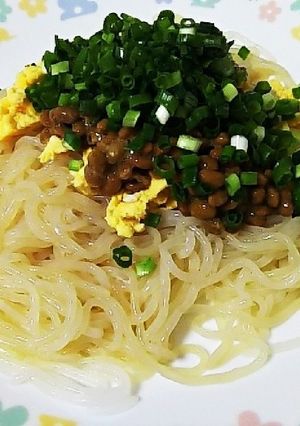 白滝納豆パスタ-レシピのメイン写真