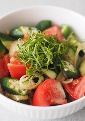 夏野菜のごま油和え-レシピのメイン写真