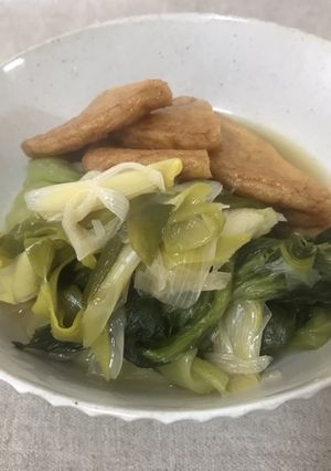 チンゲン菜と白ネギとさつま揚げのたいたん-レシピのメイン写真