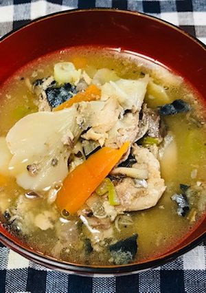 野菜とサバ缶のみそ汁-レシピのメイン写真
