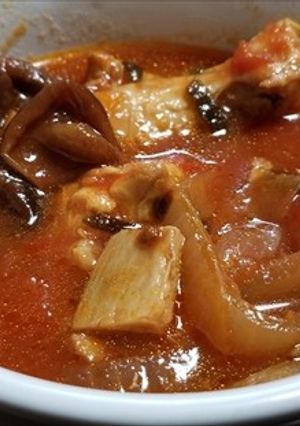 天然キノコと手羽元肉のトマト煮・激旨＾＾-レシピのメイン写真
