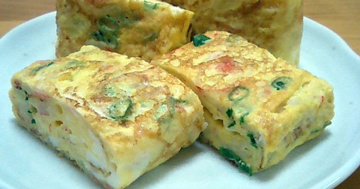 カニカマで♡カニ玉風中華味の卵焼き by ぴよこの食卓 【クックパッド
