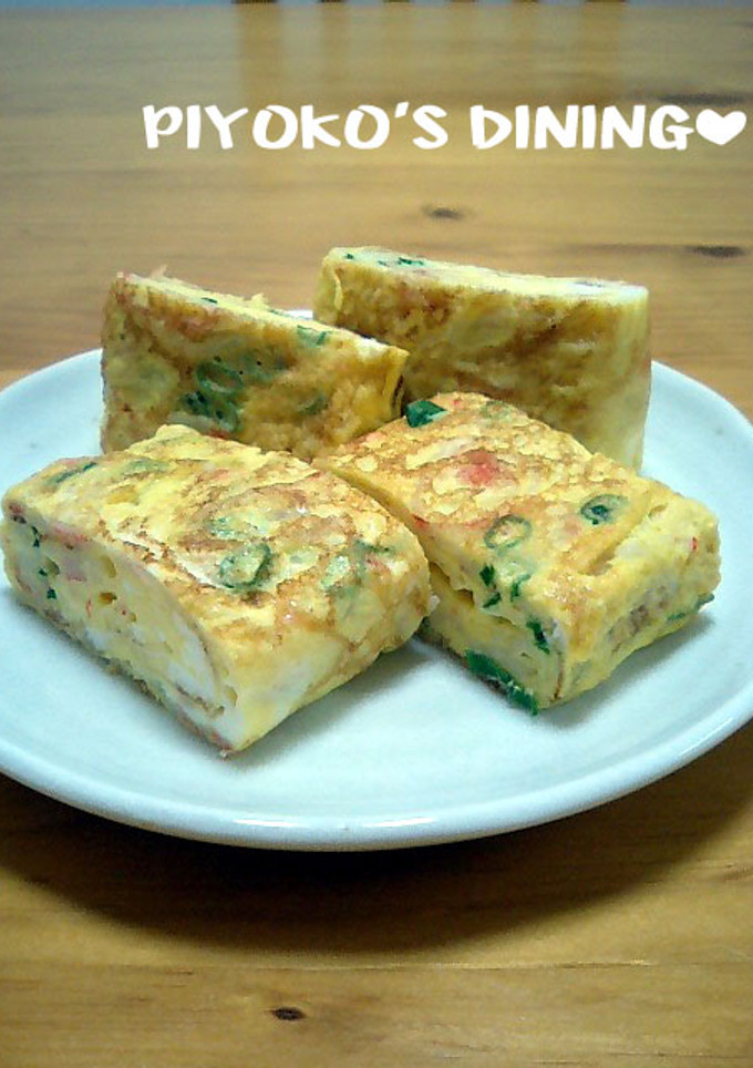 カニカマで♡カニ玉風中華味の卵焼き-レシピのメイン写真