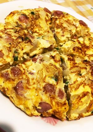 チーズスパニッシュオムレツ-レシピのメイン写真