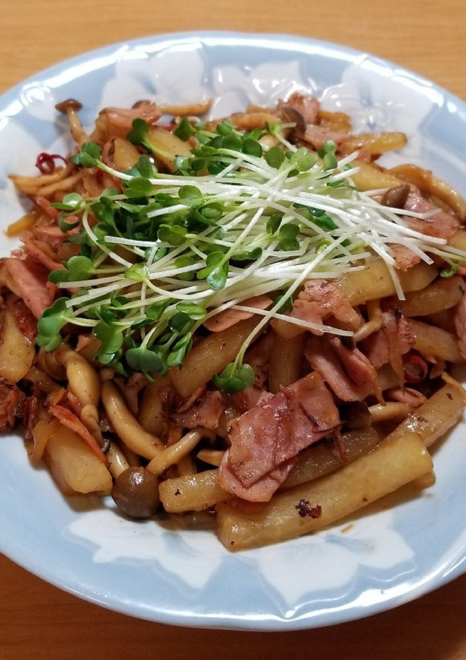 ベーコンと大根の甘辛炒め-レシピのメイン写真