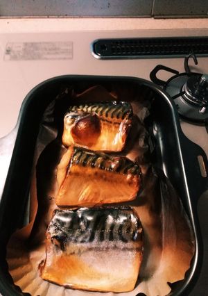 塩サバお掃除楽々焼き【ラクックで】-レシピのメイン写真
