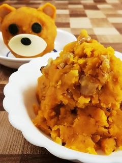 簡単おかず☆カボチャとくるみのサラダ-レシピのメイン写真