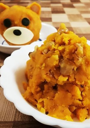 簡単おかず☆カボチャとくるみのサラダ-レシピのメイン写真