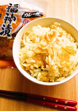 ☺簡単アレンジ♪福神漬けの炊き込みご飯☺-レシピのメイン写真