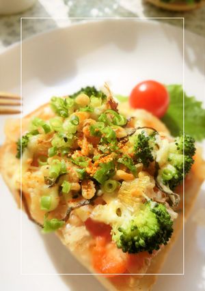煮詰めたトマト＆ブロ×おからの和トースト-レシピのメイン写真