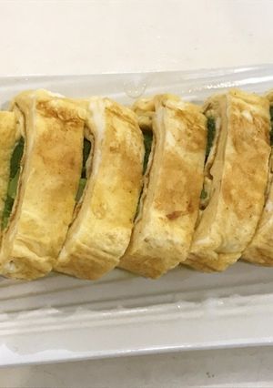 甘めのお味で 菜の花のだし巻き玉子-レシピのメイン写真